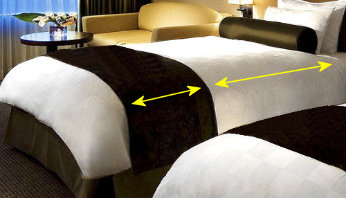 ベッドライナー(ホテルのベッドカバー/ベッドスロー)の黄金比率とは? ホテルのインテリアを美しくする魔法の数字