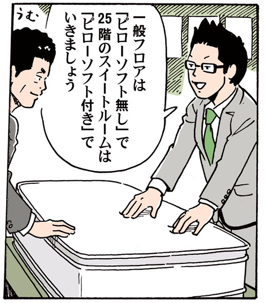 ��K�t���A�́u�s���[�\�t�g�Ȃ��v�ŁA25�K�̃X�C�[�g���[���́u�s���[�\�t�g�t���v�ł����܂��傤