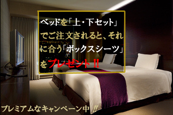 �V�[�c�̃v���[���g�L�����y�[��!!�x�b�h�̃}�b�g���X�ɍ����V�[�c�������肵�܂�