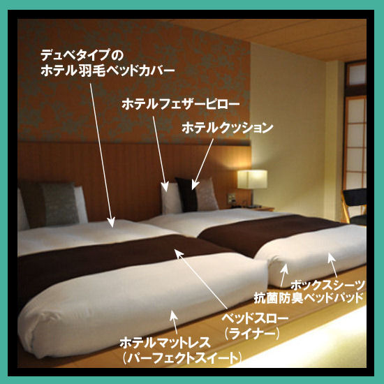 和室にもベッド高級旅館に学ぶ和風の部屋にベッドやマットレスを置い